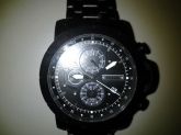 Relógio Fossil Masculino Cronógrafo Fjr1266 Black Preto